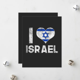 Ich liebe Israel Feiertagskarte