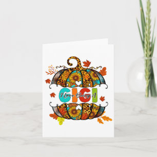 Ich Liebe ist ein Gigi Erntedank Pumpkin Herbstfes Karte