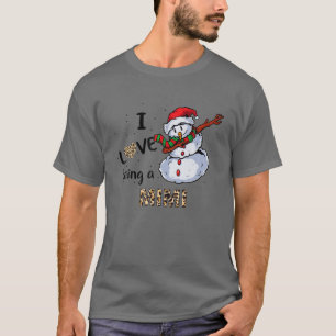 Ich Liebe ist ein Mimi Weihnachts-Dabbing Snowman T-Shirt