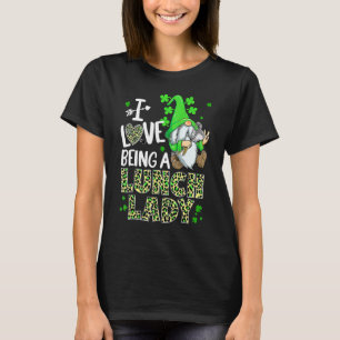 Ich Liebe ist ein Mittagessen Lady Gnome Mittagess T-Shirt