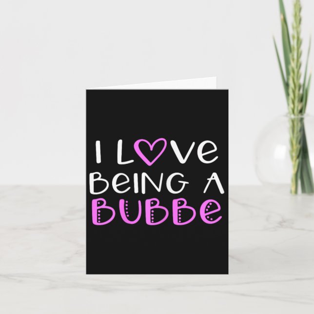 Ich Liebe ist ein Niedlicher Bubbe Cool Karte (Vorderseite)