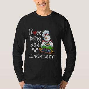 Ich Liebe ist ein Niedlicher Schneemann-Weihnachts T-Shirt