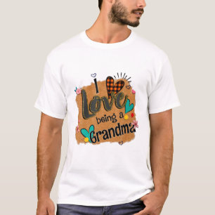 Ich Liebe ist ein Tag der Großmutter Leoparden und T-Shirt