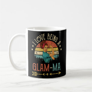 Ich Liebe ist eine Glam ma Frau Rosie Vintag Oma Kaffeetasse