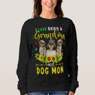 Ich Liebe ist eine Oma-und-Hund-Mama Niedlich Shih Sweatshirt