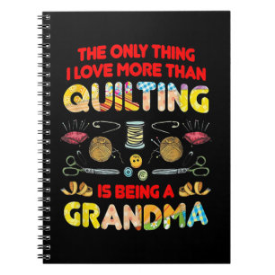 Ich Liebe ist mehr als Quilting ein Oma Notizblock