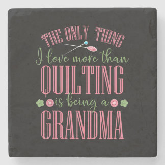 Ich Liebe ist mehr als Quilting Oma. Steinuntersetzer