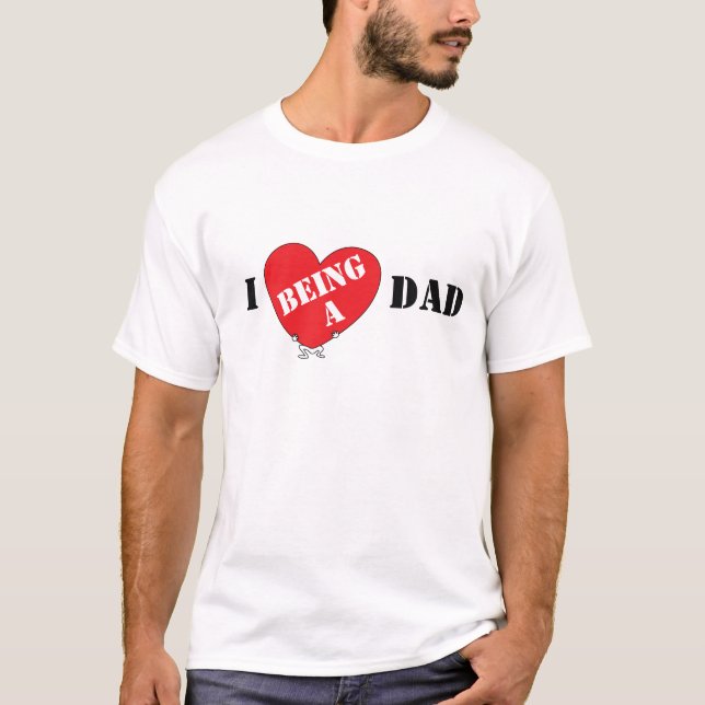 Ich Liebe ist Vater T-Shirt (Vorderseite)