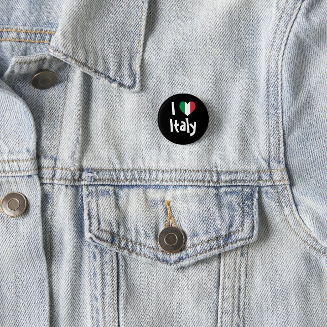 Ich liebe Italien Button (Beispiel)