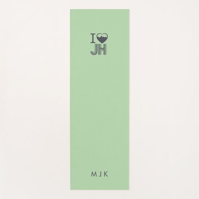 Ich liebe Jackson Hole Yoga Mat Yogamatte (Vorderseite)