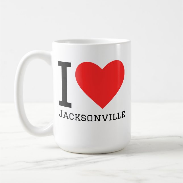 Ich liebe Jacksonville  Kaffeetasse (Links)