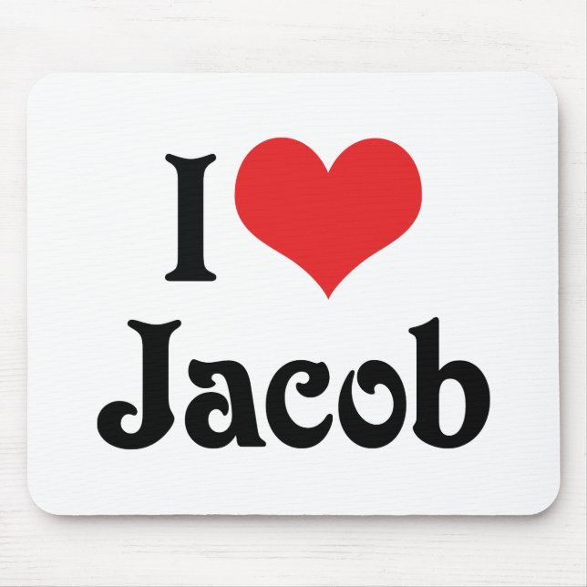 Ich liebe Jacob Mousepad (Vorne)