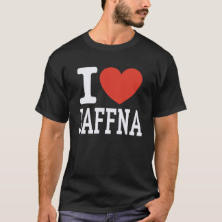 Ich liebe JAFFNA City Heart Grafik Souvenir Reise T-Shirt