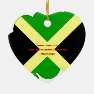 Ich Liebe Jamaika. Das wunderschöne Land der Quell Keramikornament