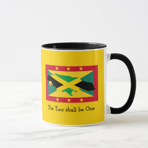 Ich Liebe...  Jamaika   Grenada DUAL FLAG   Benutz Tasse