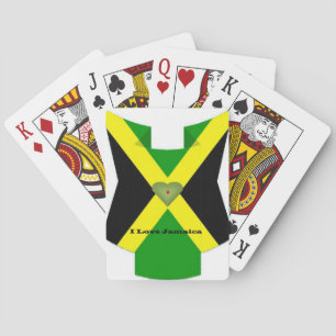 Ich liebe Jamaika Hab einen schönen Tag und eine b Spielkarten