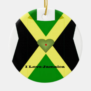Ich Liebe Jamaika haben einen schönen Tag und eine Keramik Ornament