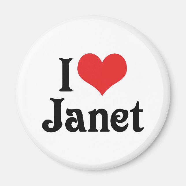 Ich liebe Janet Magnet (Vorne)