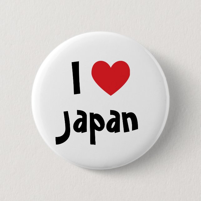 Ich liebe Japan Button (Vorderseite)