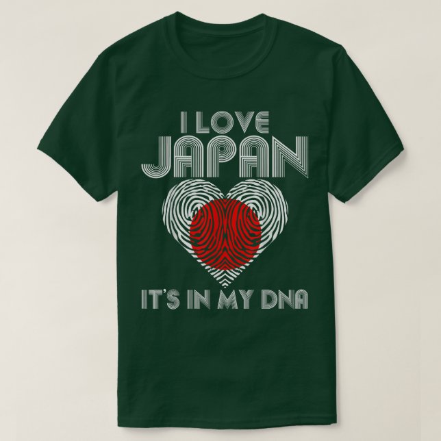 Ich Liebe Japan es ist in meiner DNA für Japaner T-Shirt (Design vorne)