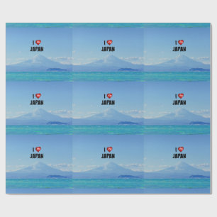 "Ich liebe Japan," Mt. Fuji Geschenkpapier