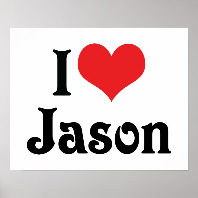 Ich liebe Jason Poster (Vorne)