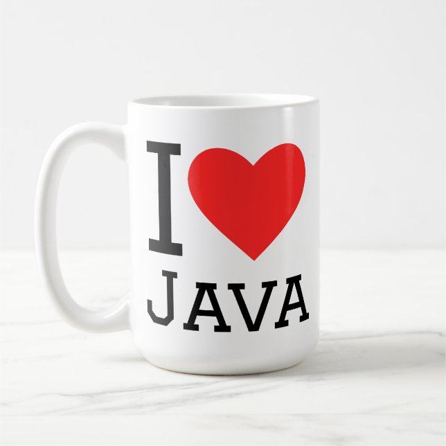 Ich liebe Java  Kaffeetasse (Links)