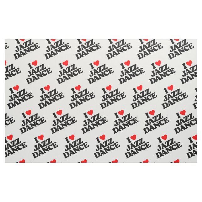 ICH LIEBE JAZZTANZ STOFF (Fat Quarter (45,7 x 55,9 cm))