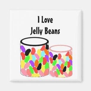 Ich liebe Jelly Beans Magnet