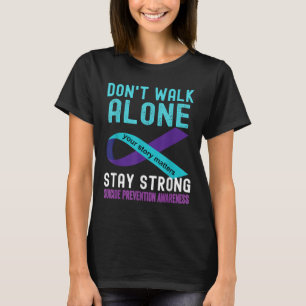 Ich Liebe Jemand, der Aquamarin lila Suizidprävent T-Shirt