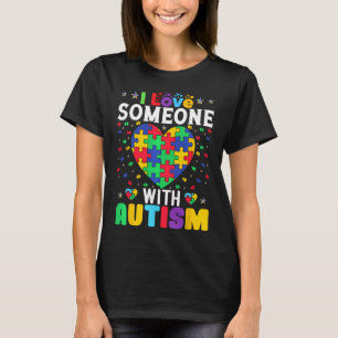 Ich Liebe jemand mit Autismus Bewusstsein Männer F T-Shirt