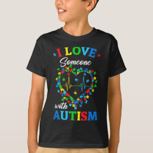 Ich Liebe jemand mit Autismus Bewusstsein Männer F T-Shirt
