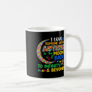 Ich Liebe jemand mit Autismus Vater Mama Autismus Kaffeetasse