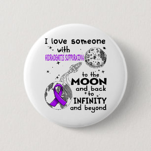 Ich Liebe Jemand mit Hidradenitis Suppurativa Button
