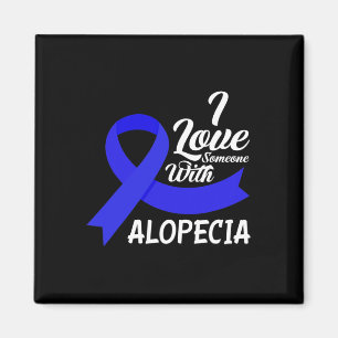 Ich Liebe jemandem mit Alopezie-Bewusstsein 1 Magnet