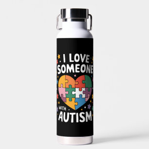Ich Liebe jemandem mit Autismus Autismus-Bewusstse Trinkflasche