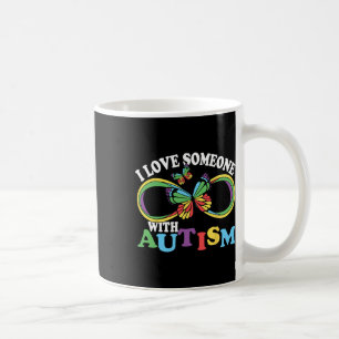 Ich Liebe jemandem mit Autismus-Bewusstsein Butter Kaffeetasse