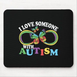 Ich Liebe jemandem mit Autismus-Bewusstsein Butter Mousepad