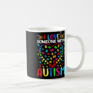 Ich Liebe jemandem mit Autismus Puzzle Herzanwalt Kaffeetasse