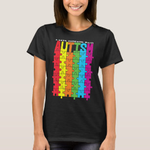 Ich Liebe jemandem mit Autsim Puzzle Autismus Bewu T-Shirt