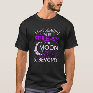 Ich Liebe jemandem mit Epilepsie Bewusstsein Lila T-Shirt