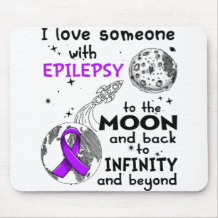 Ich Liebe jemandem mit Epilepsie-Bewusstsein Mousepad