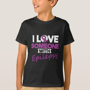Ich Liebe jemandem mit Epilepsie Tag Krampfanfälle T-Shirt
