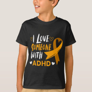 Ich liebe jemanden mit Adhd-Band Bewusstsein Psych T-Shirt