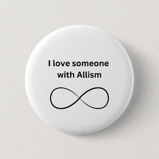 Ich Liebe jemanden mit Allianzknopf Button