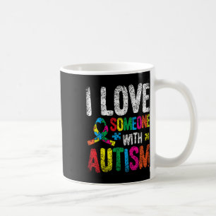 Ich Liebe jemanden mit Autismus Autist-Autisten-Un Kaffeetasse