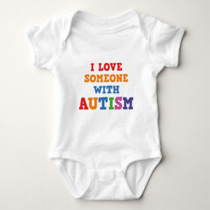 Ich liebe jemanden mit Autismus Baby Strampler