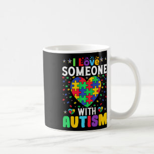 Ich liebe jemanden mit Autismus-Bewusstsein Männer Kaffeetasse