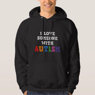 Ich liebe jemanden mit Autismus Hoodie