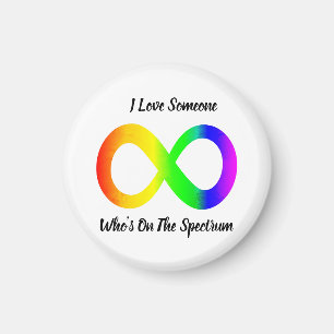 Ich liebe jemanden mit Autismus-Spektrum ASD Magne Magnet